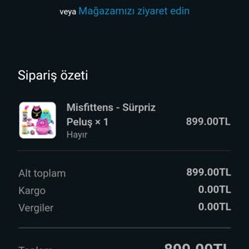 Toy Bear Ürünümü Elime Ulaşmasını İstiyorum