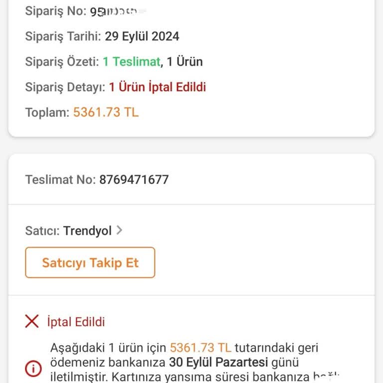 Trendyol Sürekli Ürün İptali... Ben De Sizi İptal Ediyorum