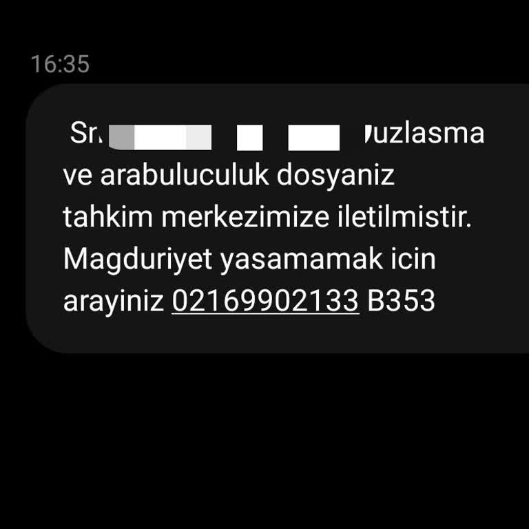 Raydanısman (SMS) Şüpheli Mesaj!