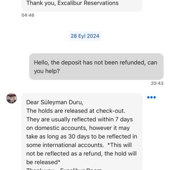 Booking.com Dan Yaptırdığım Rezervasyonun Depozitomu Geri Vermiyor