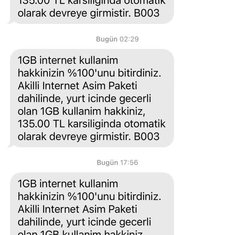 Otomatik Aşım Paketi ile Haksız Ekstra Ücretlendirme