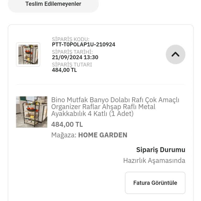 Bino Home & Garden 10 Gündür Ürünü Göndermiyor.