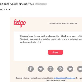 Letgo Uygulamasında Yaşanan Güvenlik Sorunu Ve Kart Bilgilerimin İzinsiz Kullanımı