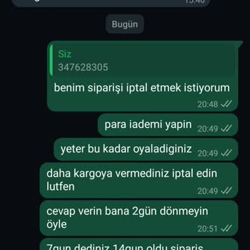 Moonriver 14gündür Oyalıyor Kargoya Vermedi