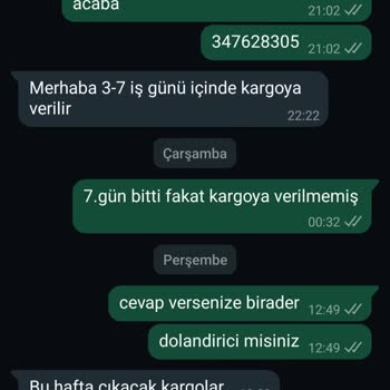 Moonriver 14gündür Oyalıyor Kargoya Vermedi