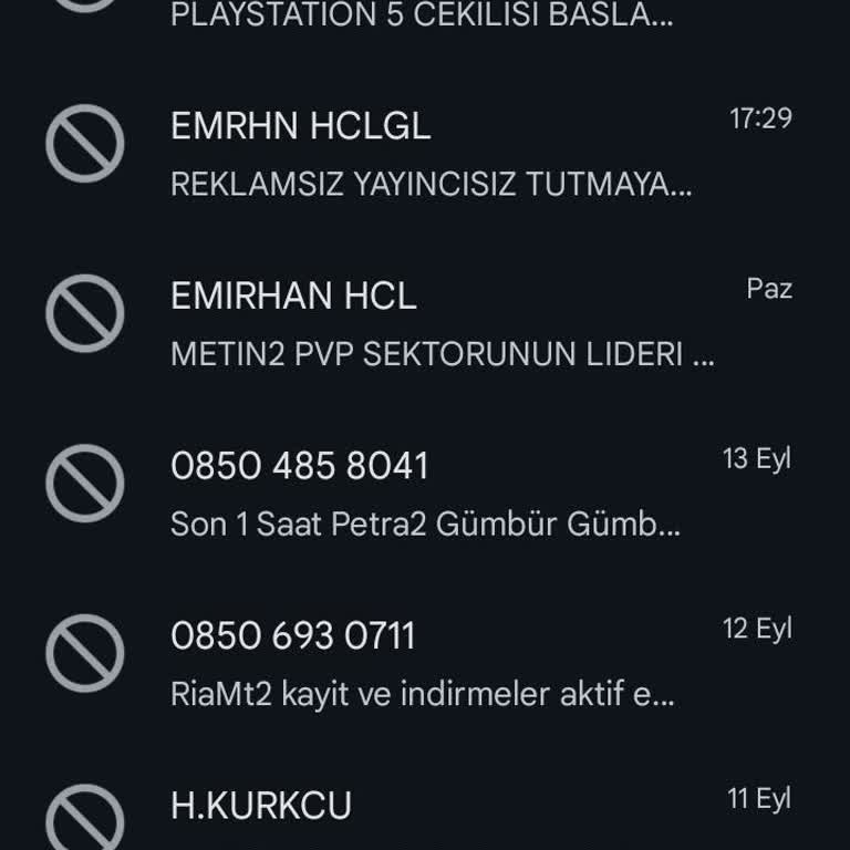 EMRHN HCLGL (SMS) Bilgim Dışında Üyelikler Ve Rahatsız Edici Mesajlar!