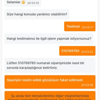 Migros Sanal Market Siparişim Teslim Edilmedi