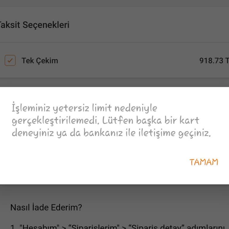 Ziraat Banka Kartımda Limit Varken Yetersiz Limit Uyarısı Veriyor