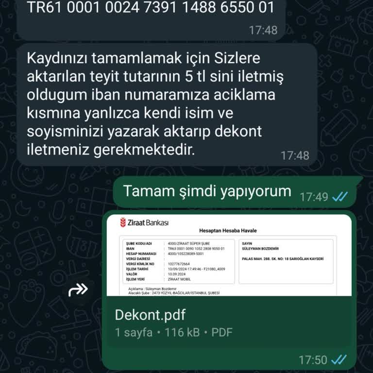 Türk Eğitim Vakfı Yalan Bilgi Yapılması