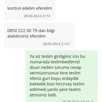 ÇiçekSepeti Teslim Girilen Ama Teslim Edilmeyen Siparişim