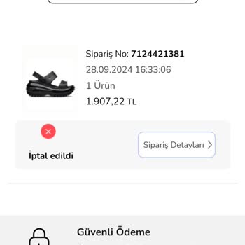 Sportime Sebepsiz Siparişimi İptal Etti
