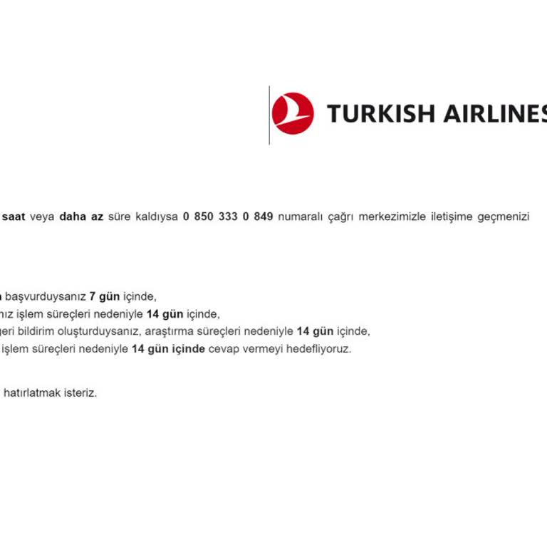 Türk Hava Yolları Müşteri Mağduriyeti