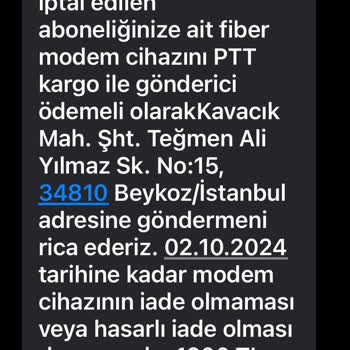 Şok Net Pişmanlıktır. Haksız Para Talep Etmektedir.