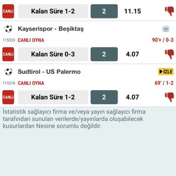 Nesine Canlı İddia Sorunu