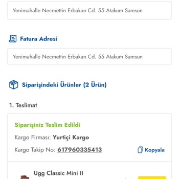 Cepte Şok Teslim Edilmeyen Ayakkabım