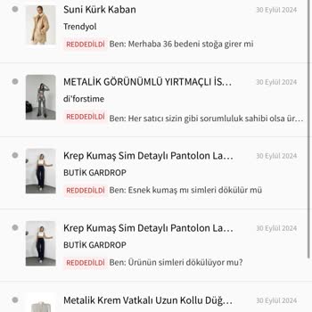 Trendyol Hakaret Küfür İçerikli Olmayan Soruyu Yorumu Reddediyor