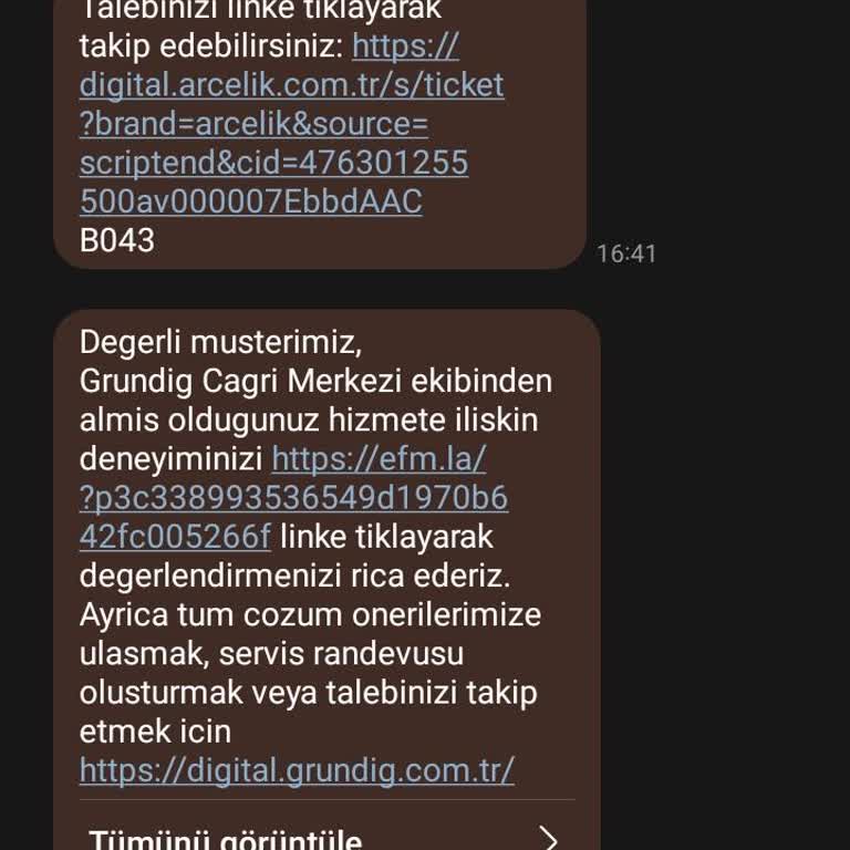 Grundig Marka Yetkilileri İlgisiz