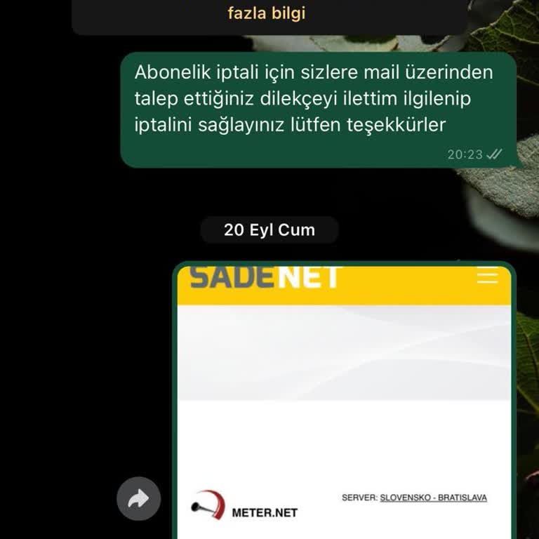 Sadenet İnterneti İptal Etmiyor