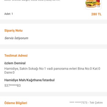 Trendyol Yemek Teslim Edildi Denen Ama Teslim Edilmeyen Trendyol GO Yemek Siparişi