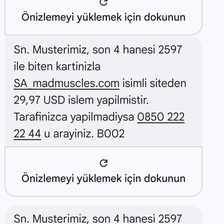 MadMuscles Kartımdan Mükerrer Para Çekilmesi