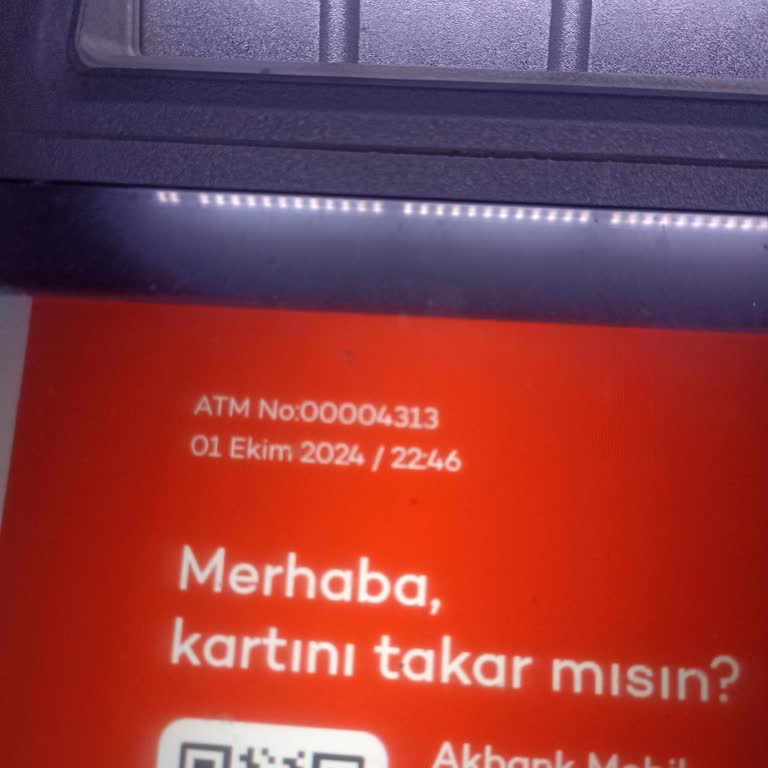 Para Sıkışması Para Yutma ATM Akbank