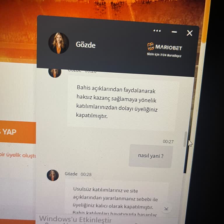 Mariobet Hesap Kapatıp Ödeme Yapmıyor