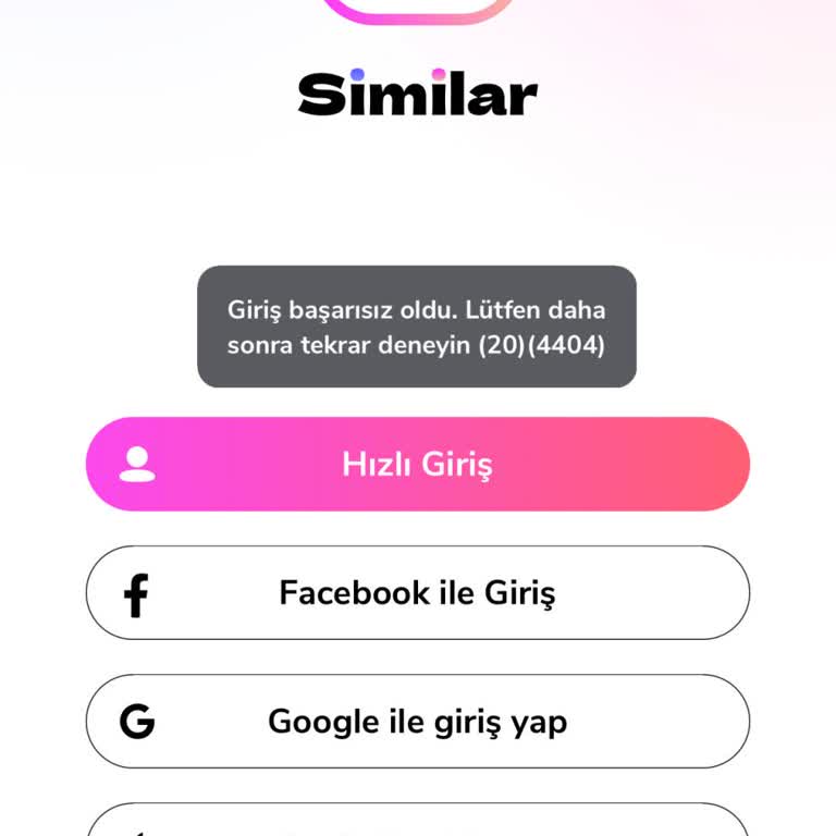 Similar Uygulaması Çekim Yapamıyorum