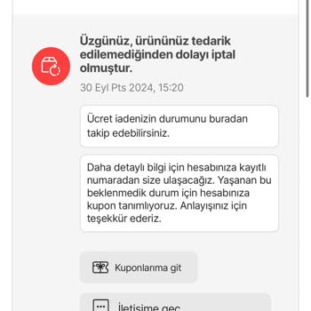 Hepsiburada Stok Hatası Ve Bir Anda Kargomun İptal Edilmesi