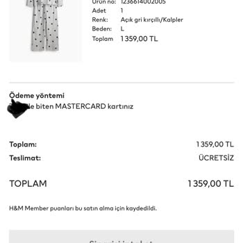 H&M Sipariş Günlerdir Gönderilmiyor