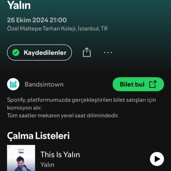 Biletix 26 Ekim 2024 Konser Yeri Karışıklığı