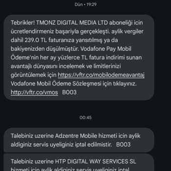 İzinsiz Mobil Ödeme Mağduriyeti