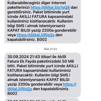 Turkcell Platinum Hattımda Aniden Tükenen 37 GB İnternet