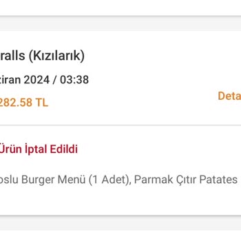 Trendyol Yemek Siparişlerinde Eksik Ve Reddedilen Ürünler
