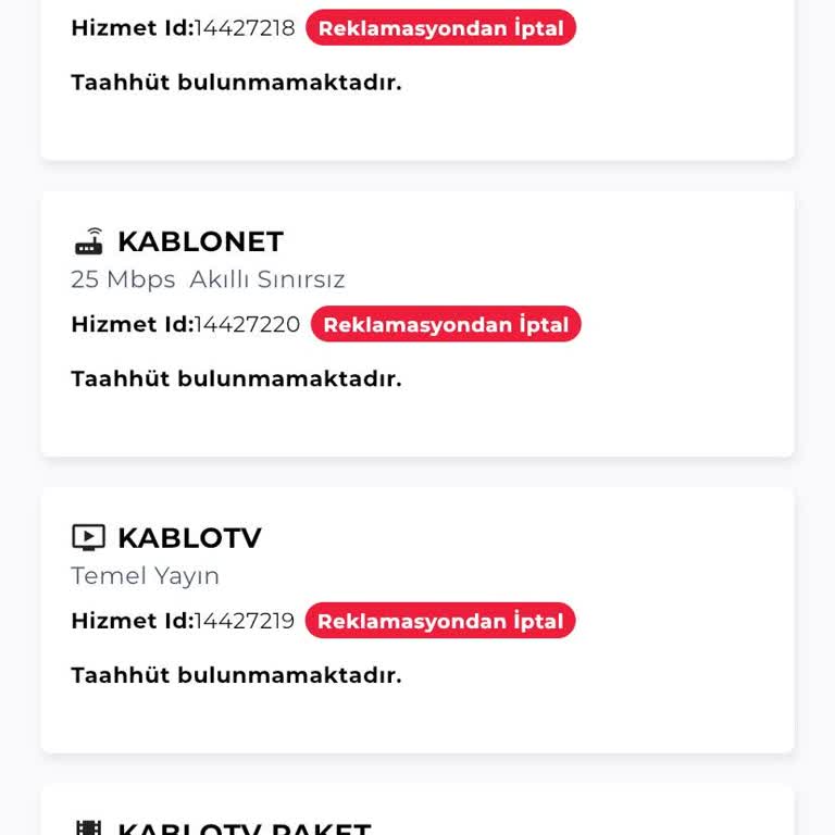 Kablo TV İptal Etmiyorlar Nakil De Almıyorlar