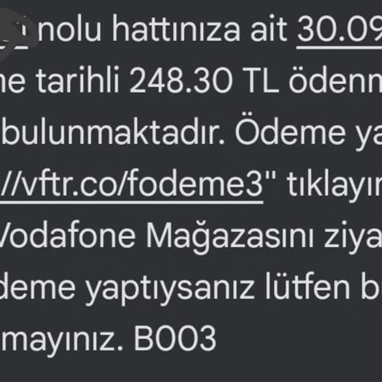 Vodafone'dan Ayrıldım Ama Hala Fatura Geliyor