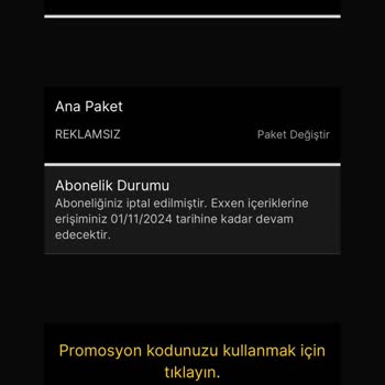 Exxen Üyelik Habersiz İşlem