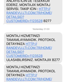 Trendyol'dan Aldığım Ürün İçin Montajix Randevu Sorunu