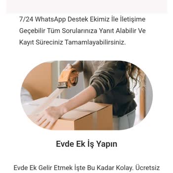 Evde Ekişi Paketleme İŞKUR Adı Altında Evde Paketleme İşi