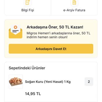 Migros Taşlı Bakliyat Satıyor
