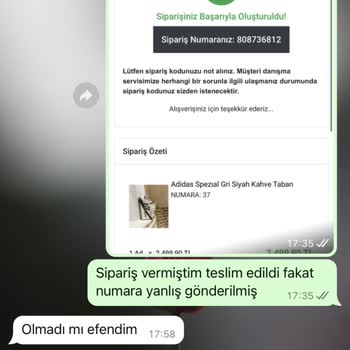 Yalçın Kundura (Ordu) Ordu'da Ürün Sipariş Sürecinde Yaşanan Sorunlar