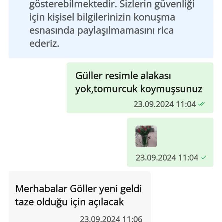 Çiçek Sepeti Görseli İle Gönderdiği Farklı