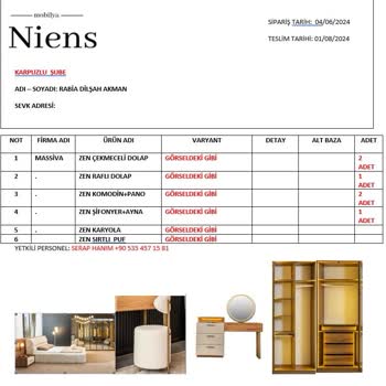 Niens Mobilya'dan Gecikmeli Ve Hasarlı Ürün Teslimatı