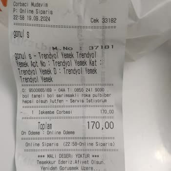 Trendyol Yemek Sürekli Yanlış Sipariş Getirip Ücret İadesi Yapmıyor.