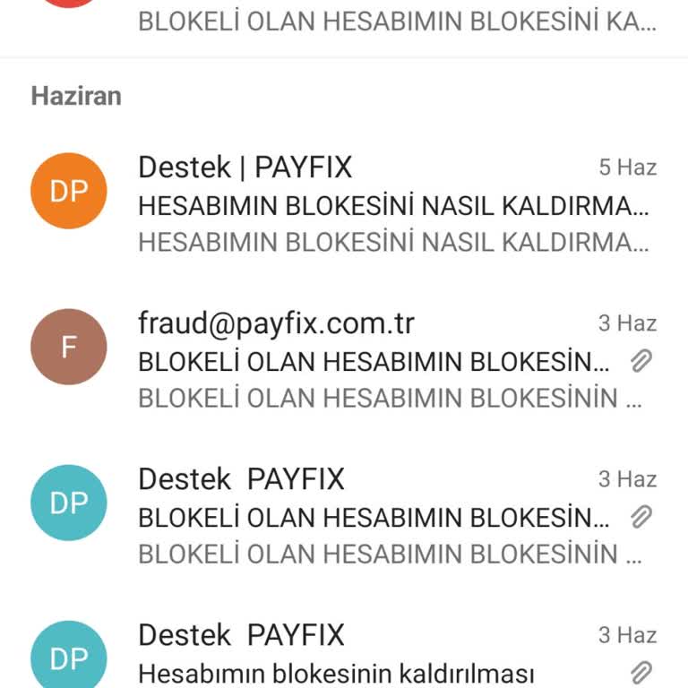 PayFix Hesabımın Blokesi Kalkmama Sorunu.