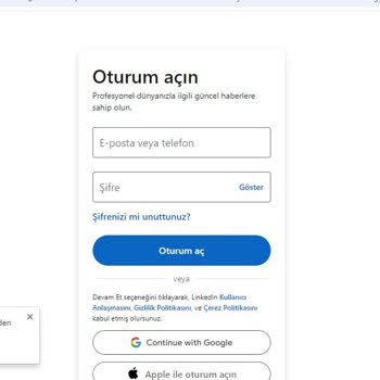 Linkedin Uygulamasını Kullanamıyorum Sürekli Hata Veriyor