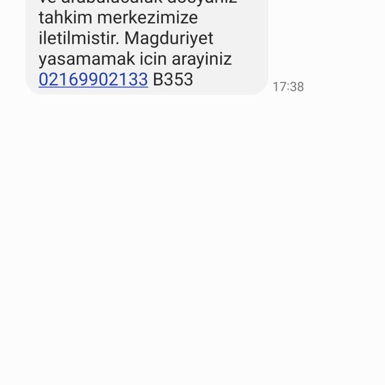 EKL UZLASMA (SMS) Mesaj Şüpheli Bilgim Dışı Mesaj