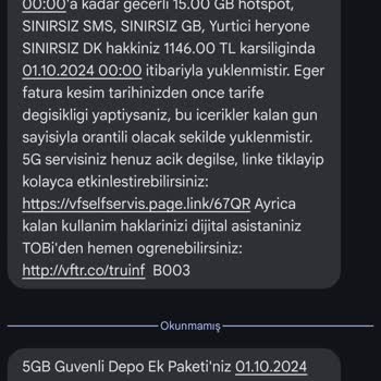 Faturasız Hatta Geçişte Yaşanan Sorun ve Müşteri Hizmetlerinin İlgisizliği