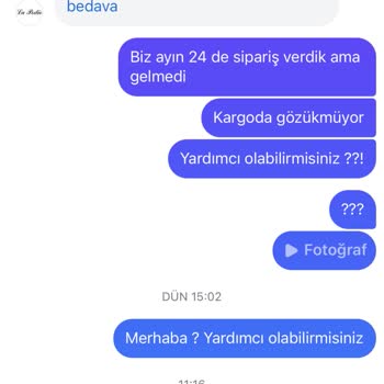 La Podio Butik Sipariş Kargom Gelmedi