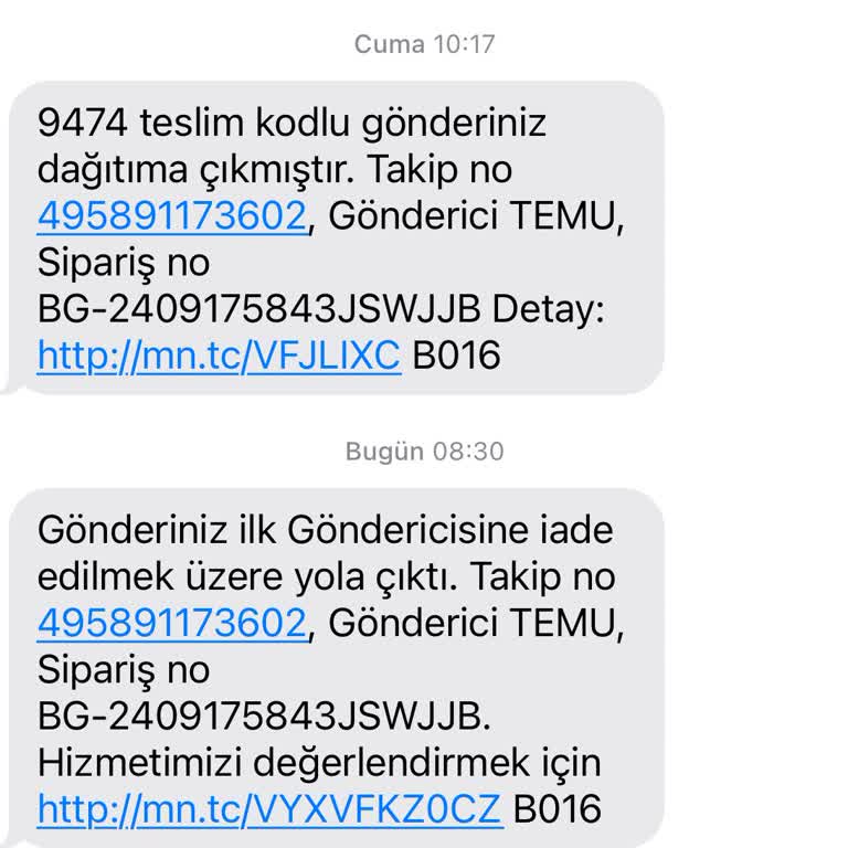 MNG Kargo Ürünümü Teslim Etmeden İade Etti