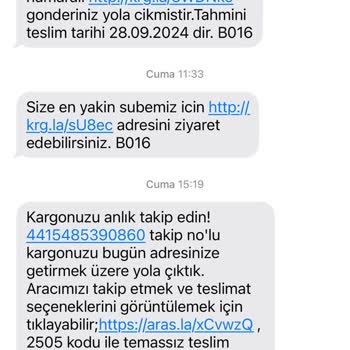 Aras Kargo Hasköy Şubesinden Şikayetçiyim. Mağdurum Kargomu Alamadım
